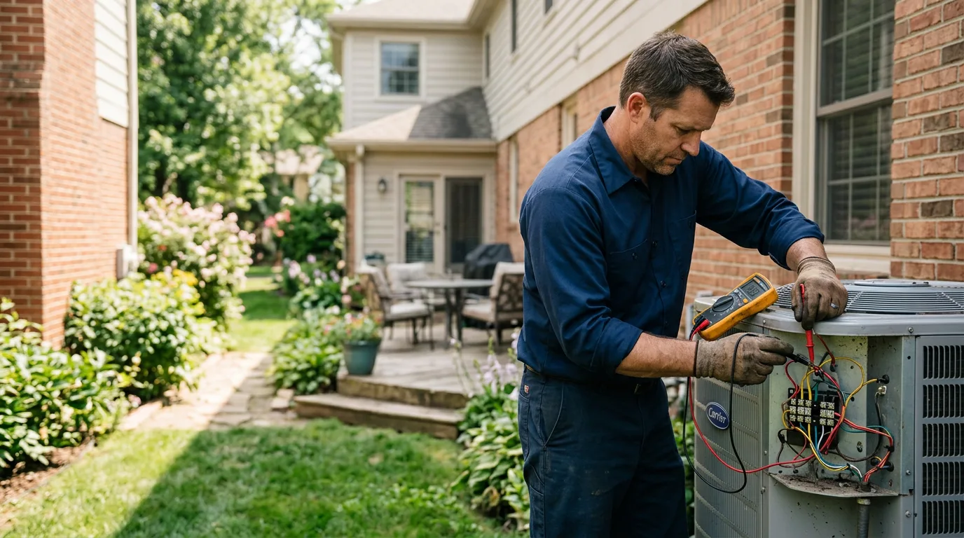 HVAC technician working near Manila, UT